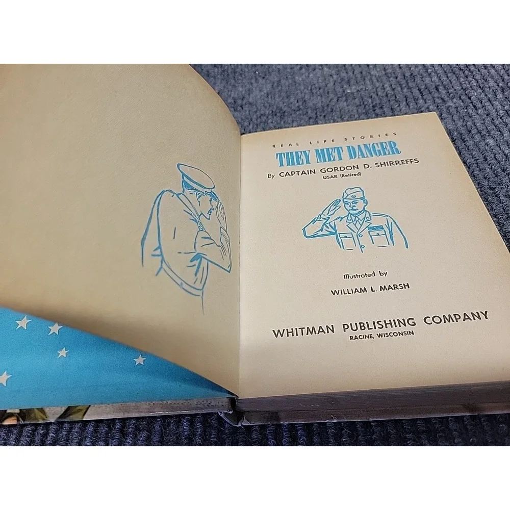 They Met Danger, by Captain Gordon D. Shirreffs 1960‎ Hardcover Witman